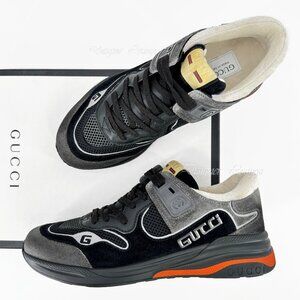 NEW GUCCI Ultrapace Low Top Suede Leather Sneakers G 9 / US 9.5 Men's $950